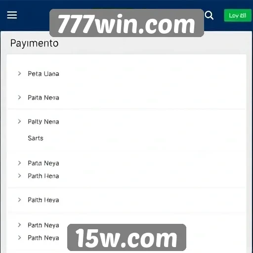 Métodos de pagamento disponíveis na 777win